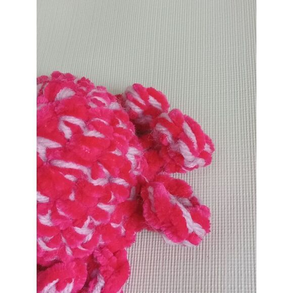 Handmade Small Pink & Purple Soft Plush Mini Amigurumi Stuffed Crochet Octopus - Picture 8 of 8